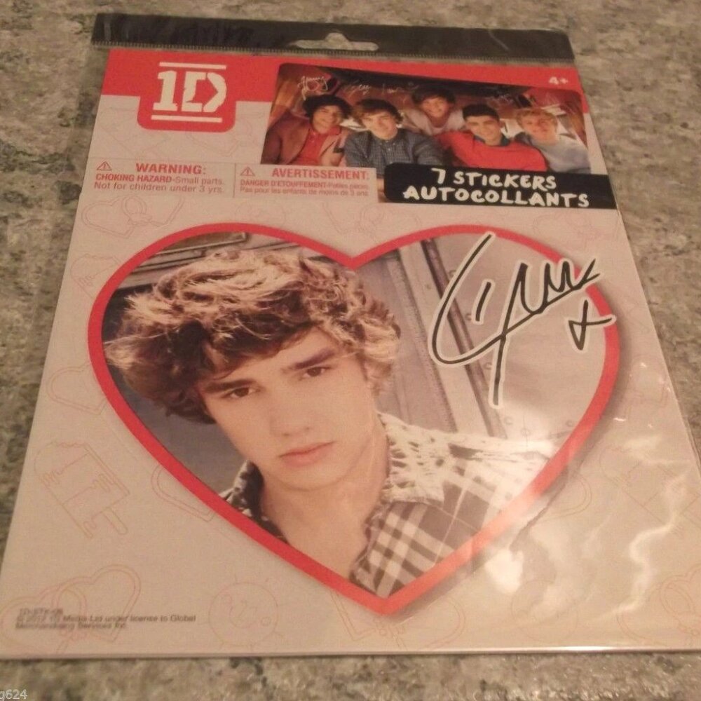 1D ONE DIRECTION Collector Sticker with LIAM Payne Heart Sticker by Global NIP